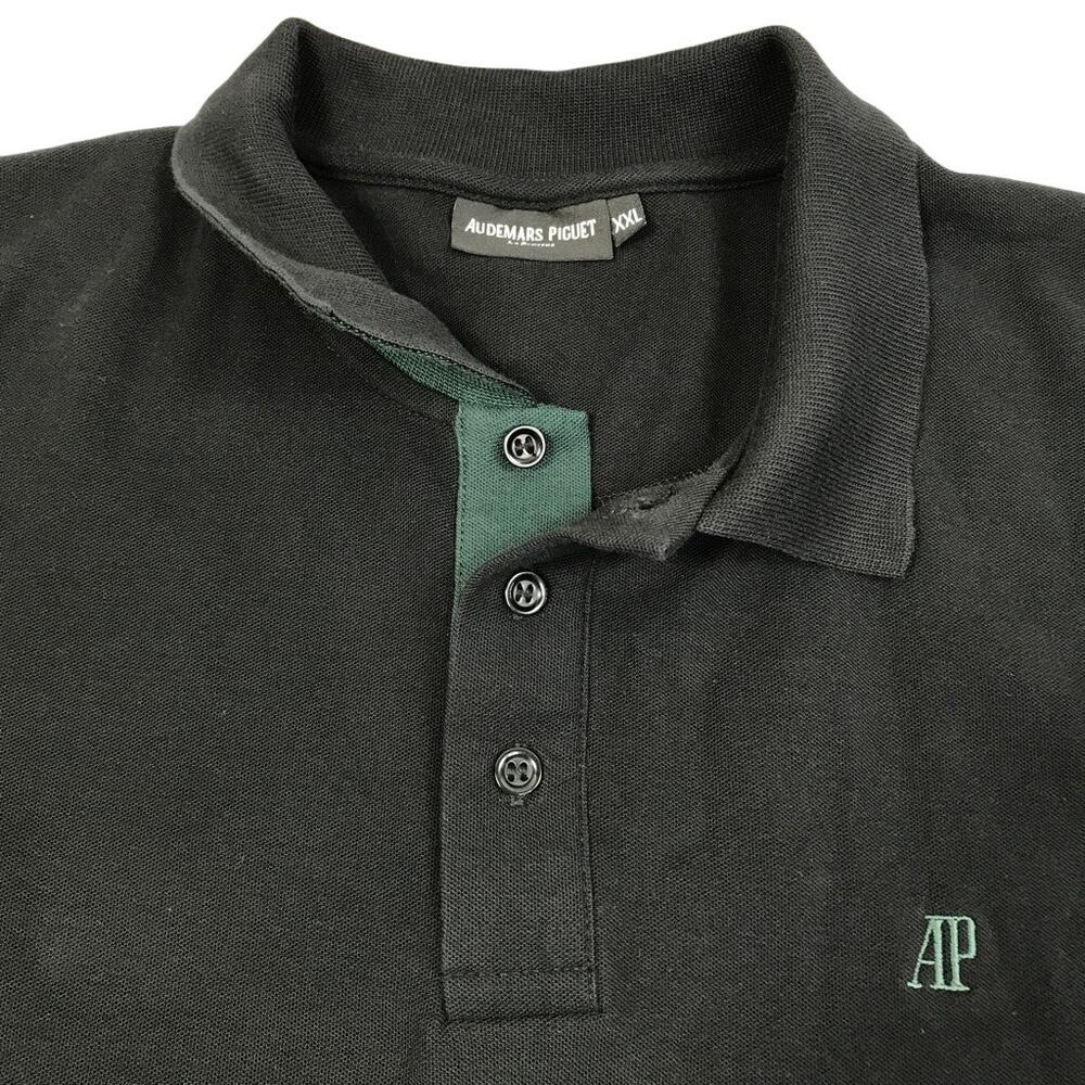 AUDEMARS PIGUET Le Brassus Polo Shirt Men XXL Black Rare Golf Timeless Travel